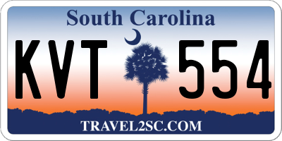 SC license plate KVT554