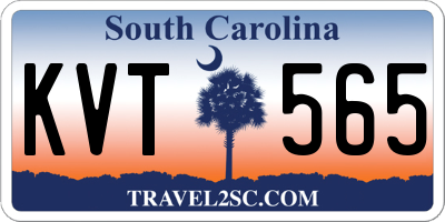 SC license plate KVT565