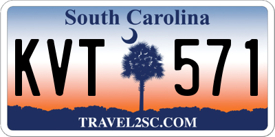SC license plate KVT571