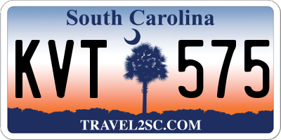 SC license plate KVT575