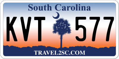 SC license plate KVT577