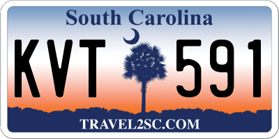 SC license plate KVT591