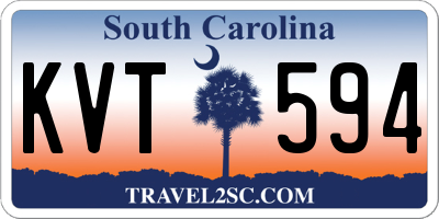 SC license plate KVT594