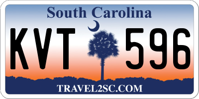SC license plate KVT596