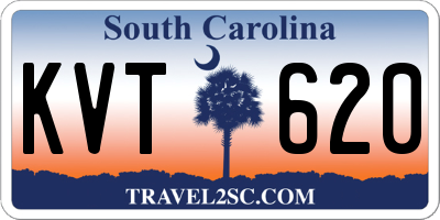 SC license plate KVT620