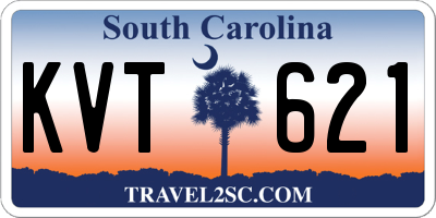 SC license plate KVT621