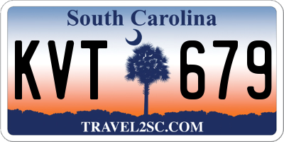 SC license plate KVT679