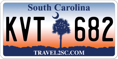 SC license plate KVT682