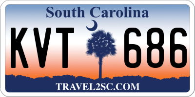 SC license plate KVT686