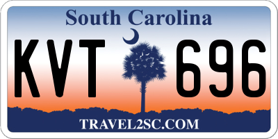 SC license plate KVT696