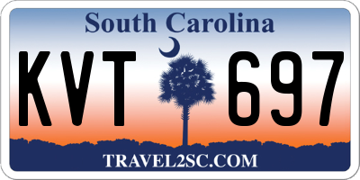 SC license plate KVT697