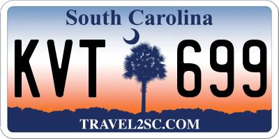 SC license plate KVT699