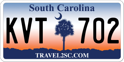 SC license plate KVT702