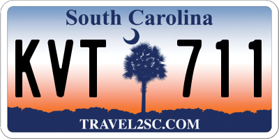 SC license plate KVT711