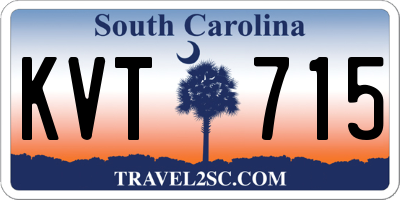 SC license plate KVT715