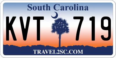 SC license plate KVT719