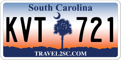 SC license plate KVT721