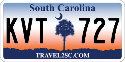 SC license plate KVT727