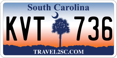 SC license plate KVT736
