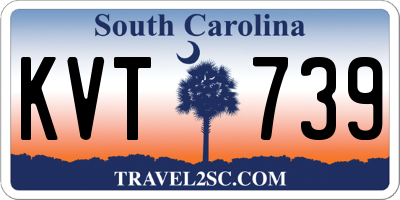 SC license plate KVT739