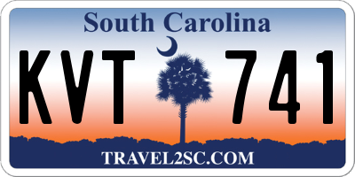 SC license plate KVT741
