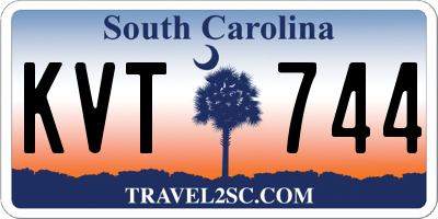 SC license plate KVT744