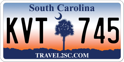 SC license plate KVT745
