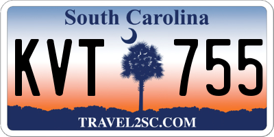 SC license plate KVT755
