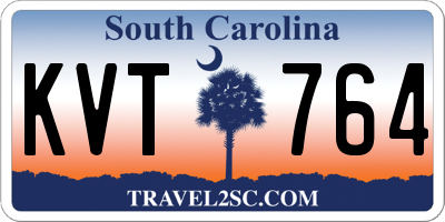 SC license plate KVT764