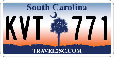 SC license plate KVT771