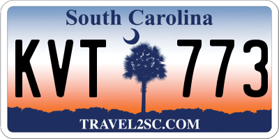 SC license plate KVT773
