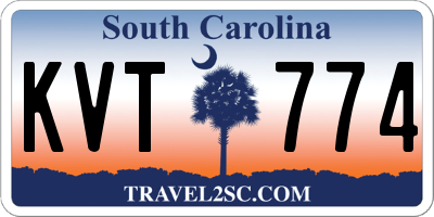 SC license plate KVT774
