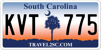 SC license plate KVT775