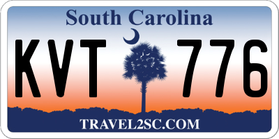 SC license plate KVT776