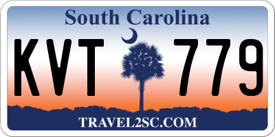 SC license plate KVT779