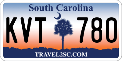 SC license plate KVT780