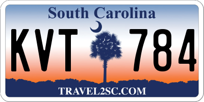 SC license plate KVT784