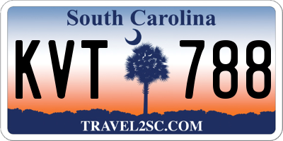 SC license plate KVT788