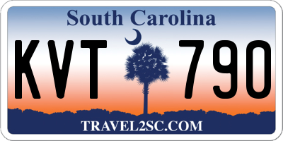 SC license plate KVT790