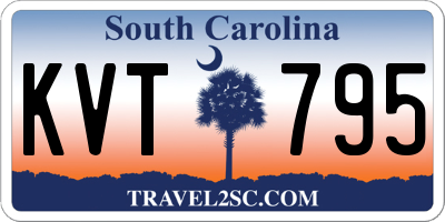 SC license plate KVT795
