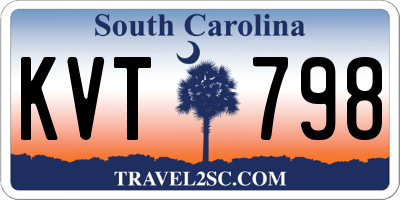 SC license plate KVT798