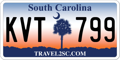 SC license plate KVT799