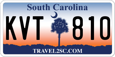 SC license plate KVT810