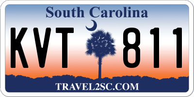 SC license plate KVT811