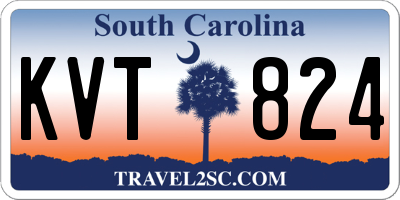 SC license plate KVT824