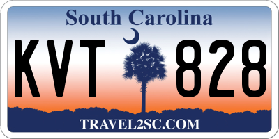 SC license plate KVT828