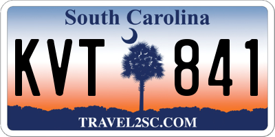 SC license plate KVT841