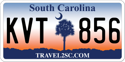 SC license plate KVT856