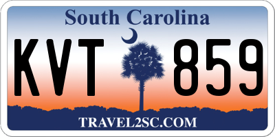 SC license plate KVT859