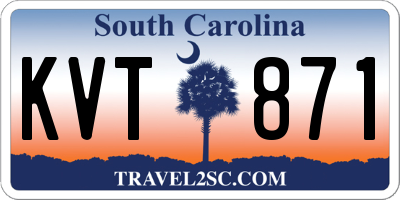 SC license plate KVT871